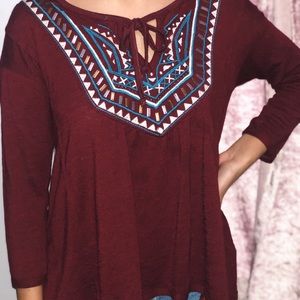 Long sleeve hollister blouse